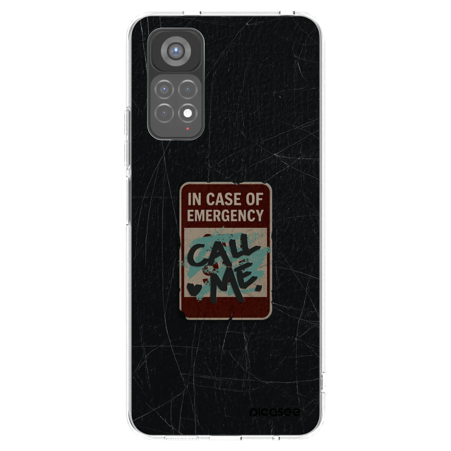 Picasee Xiaomi Redmi Note 11S 5G Hülle - Transparentes Silikon - EMERGENCY