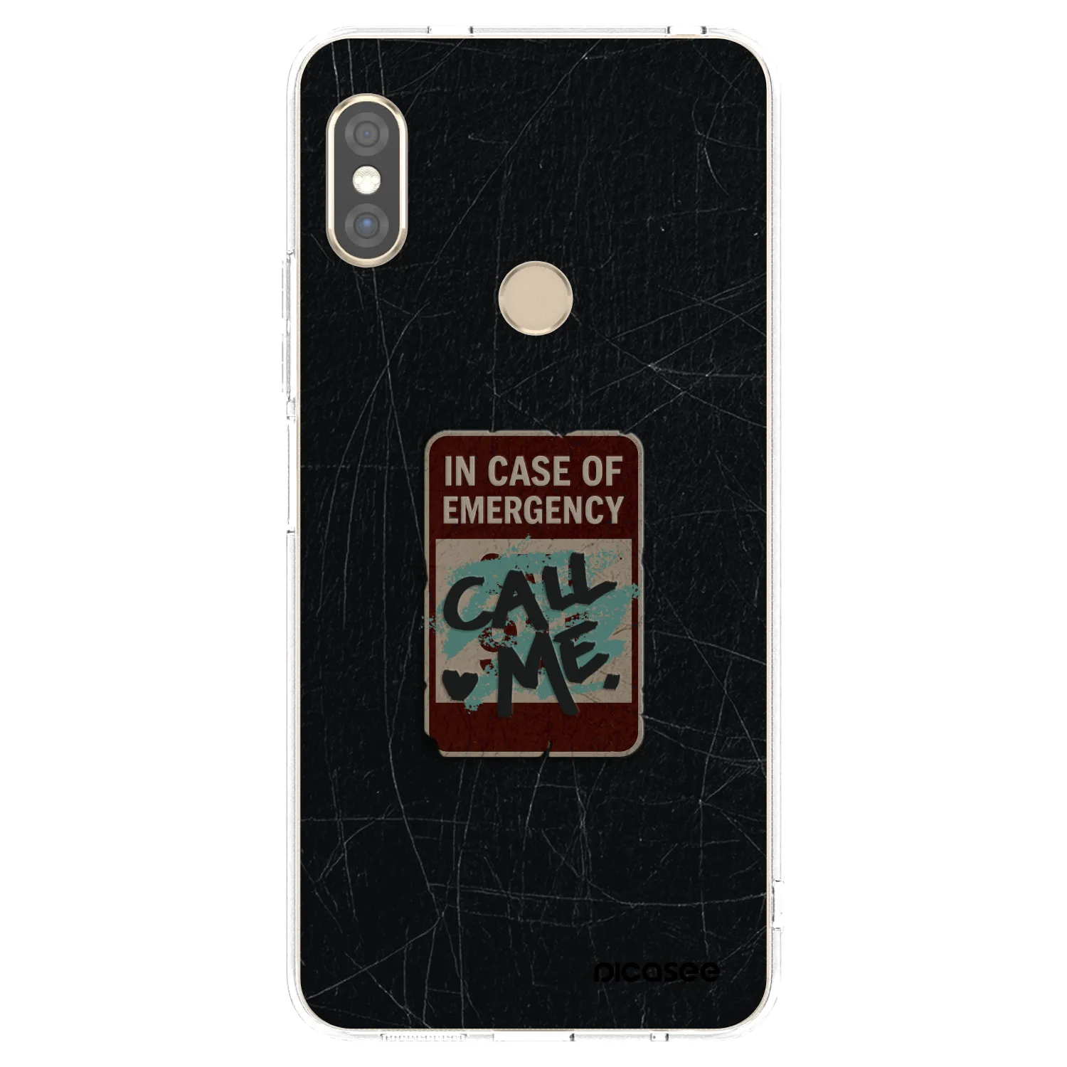 Picasee Xiaomi Redmi Note 5 Global Hülle - Transparentes Silikon - EMERGENCY