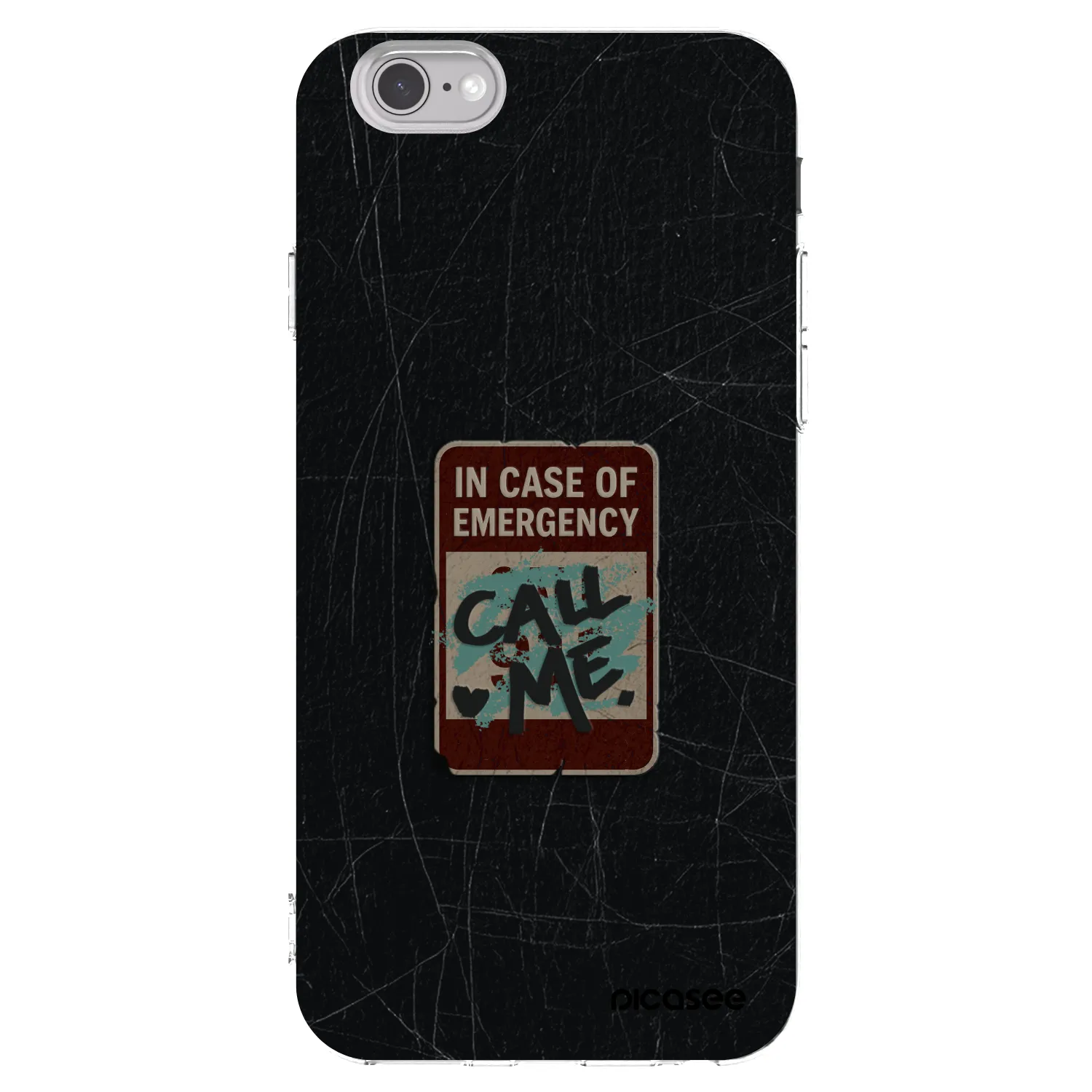 Picasee Apple iPhone 6/6S Hülle - Transparentes Silikon - EMERGENCY