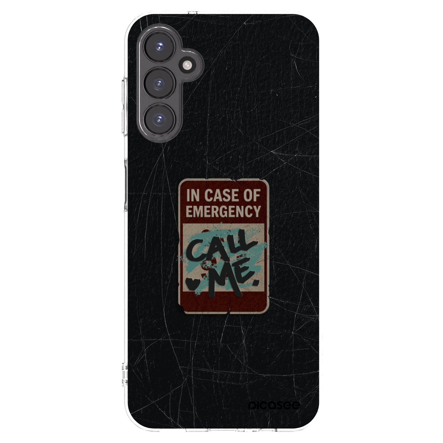 Picasee Samsung Galaxy A14 5G A146P Hülle - Transparentes Silikon - EMERGENCY