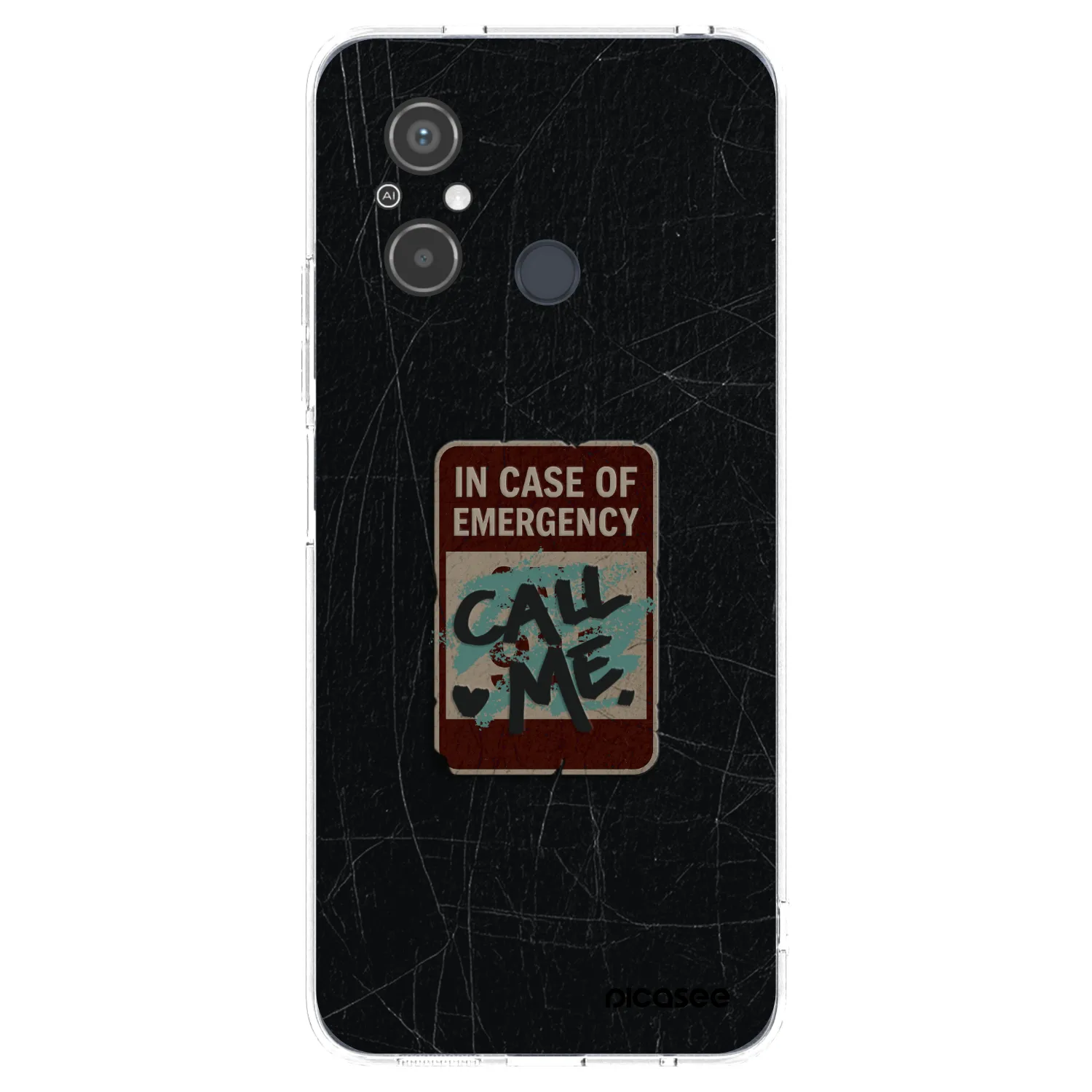Picasee Xiaomi Redmi 12C Hülle - Transparentes Silikon - EMERGENCY