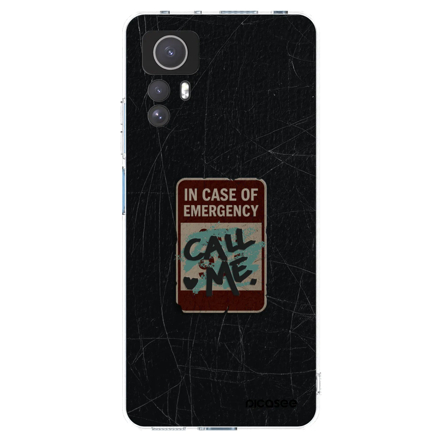 Picasee Xiaomi Redmi Note 12S Hülle - Transparentes Silikon - EMERGENCY