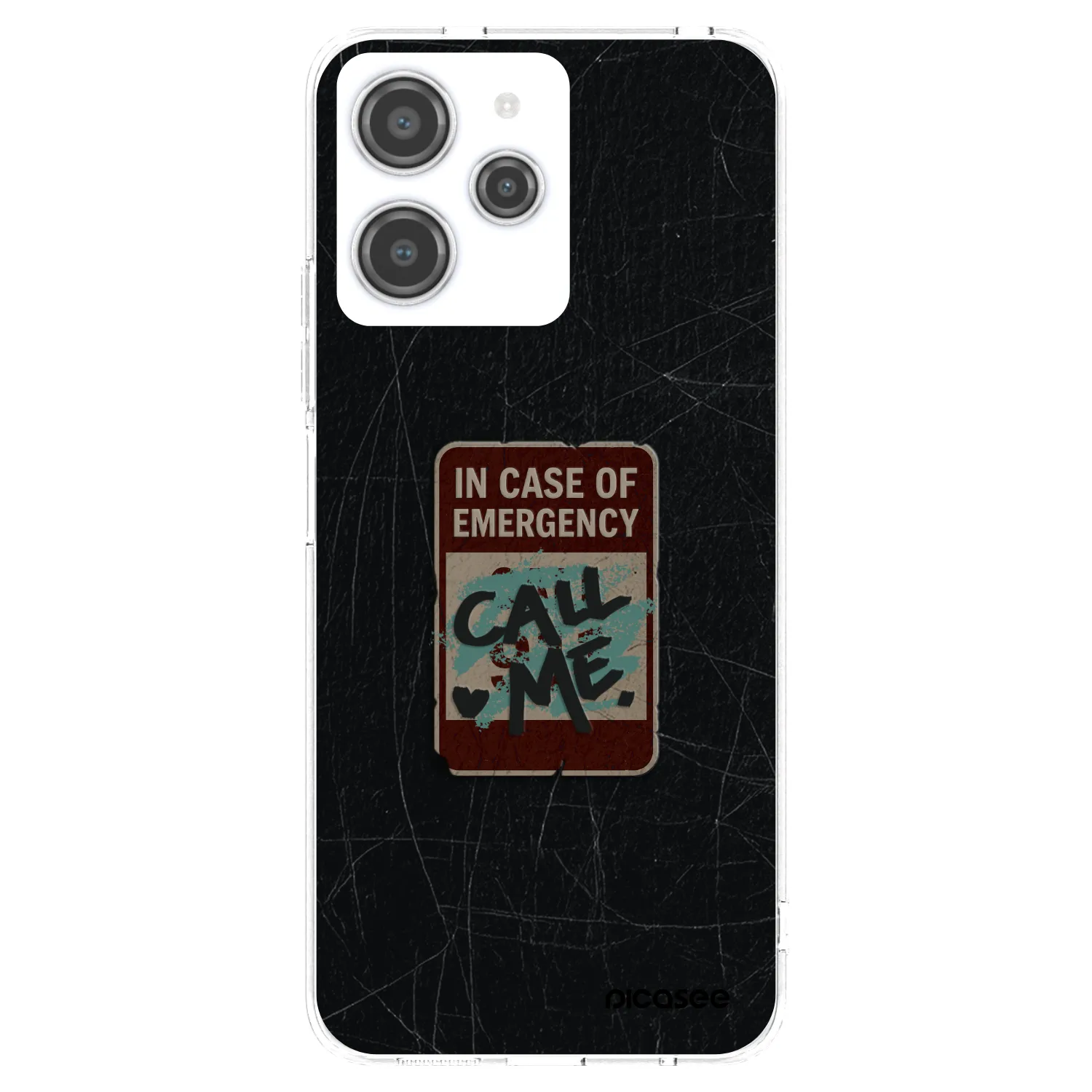 Picasee Xiaomi Redmi 12 4G Hülle - Transparentes Silikon - EMERGENCY