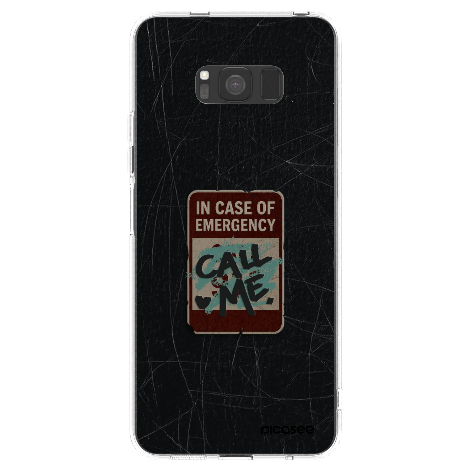 Picasee Samsung Galaxy S8 G950F Hülle - Transparentes Silikon - EMERGENCY