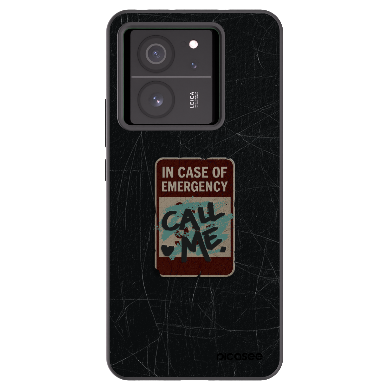 Picasee Xiaomi 13T Hülle - Schwarzes Silikon - EMERGENCY
