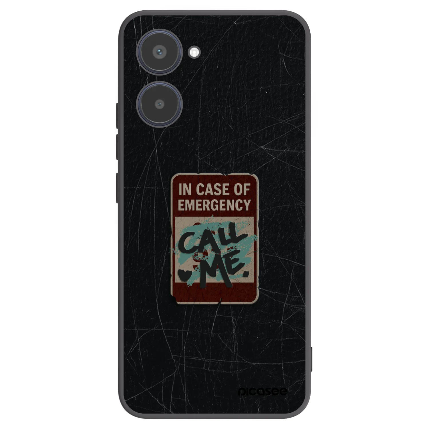 Picasee Realme 10 4G Hülle - Schwarzes Silikon - EMERGENCY