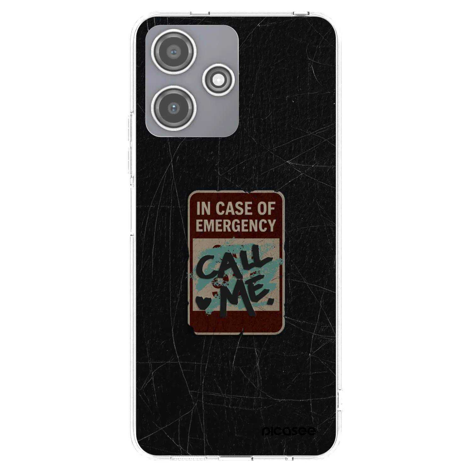 Picasee Xiaomi Redmi 12 5G Hülle - Transparentes Silikon - EMERGENCY