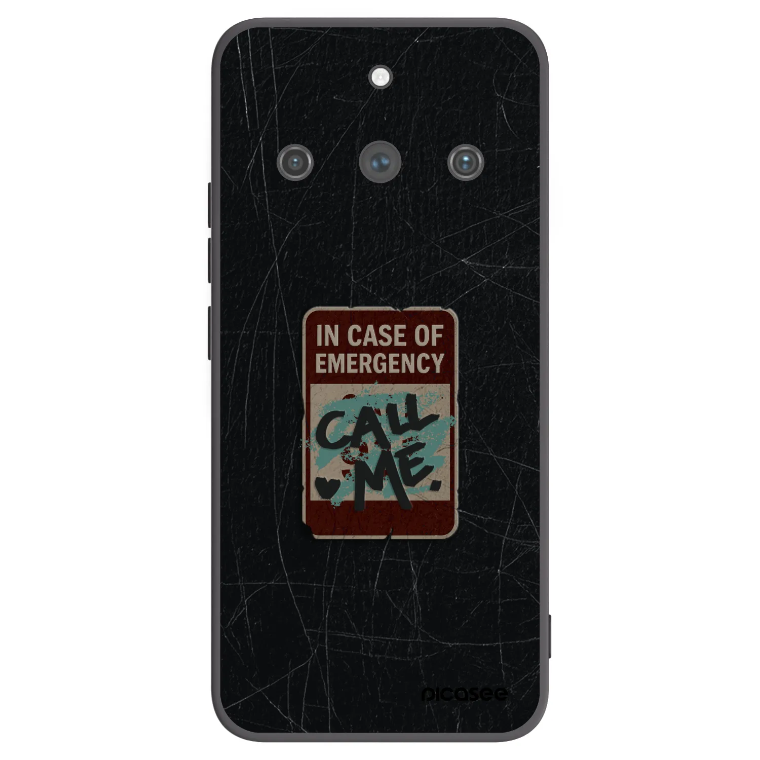 Picasee Realme 11 Pro+ Hülle - Schwarzes Silikon - EMERGENCY