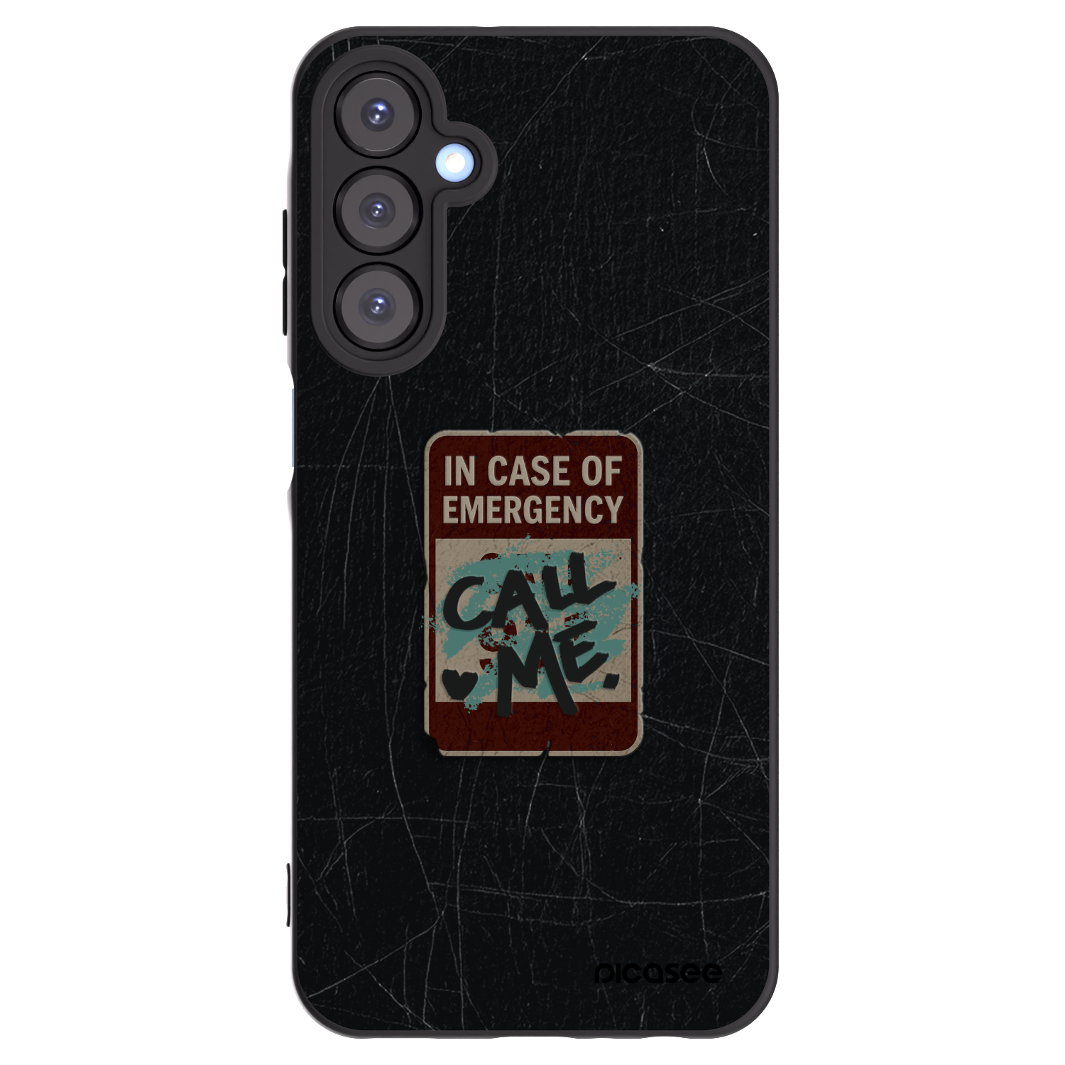 Picasee Samsung Galaxy A25 A256B 5G Hülle - Schwarzes Silikon - EMERGENCY