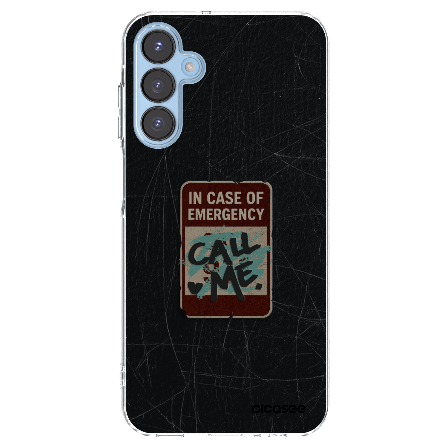 Picasee Samsung Galaxy A15 A156B 5G Hülle - Transparentes Silikon - EMERGENCY