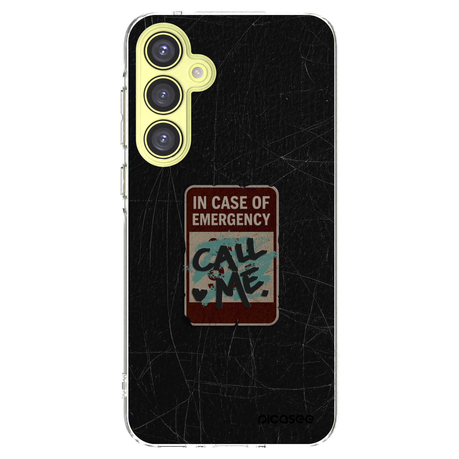 Picasee Samsung Galaxy A35 5G A356B Hülle - Transparentes Silikon - EMERGENCY