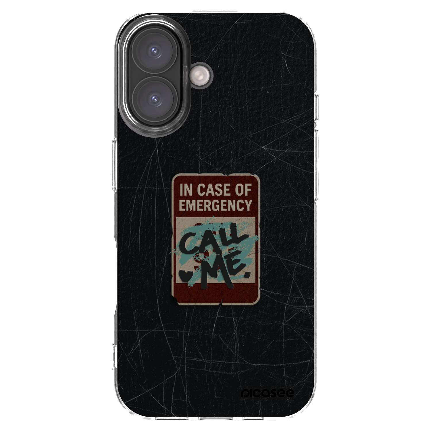 Picasee Apple iPhone 16 Hülle - Transparentes Silikon - EMERGENCY