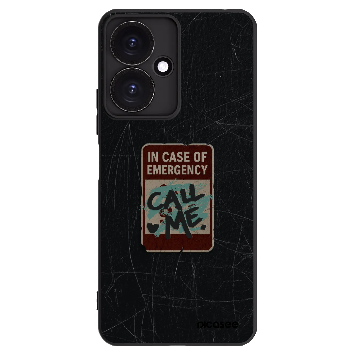 Picasee Xiaomi Redmi 13C 5G Hülle - Schwarzes Silikon - EMERGENCY