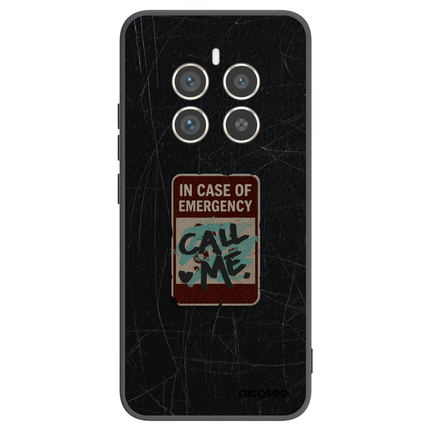 Picasee Realme 12 Pro 5G Hülle - Schwarzes Silikon - EMERGENCY