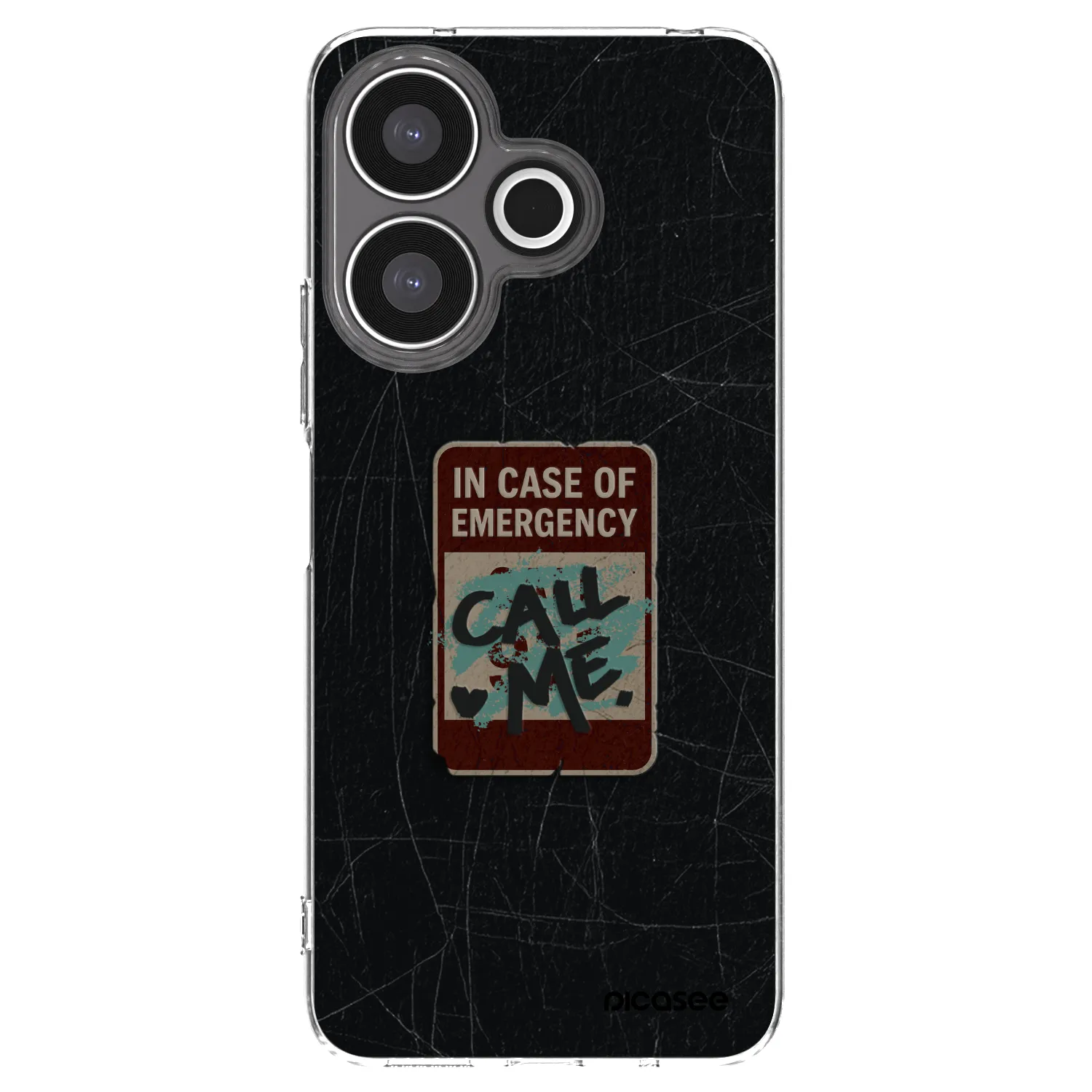 Picasee Xiaomi Redmi 13 4G Hülle - Transparentes Silikon - EMERGENCY