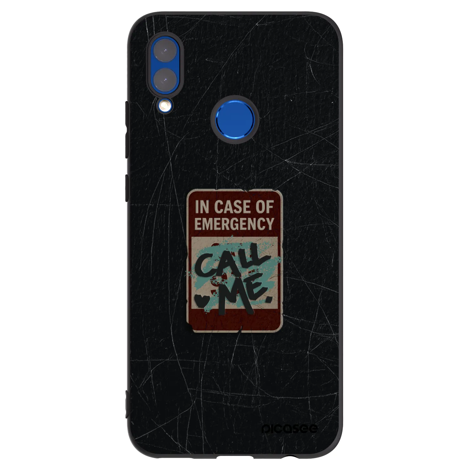 Picasee Honor 10 Lite Hülle - Schwarzes Silikon - EMERGENCY