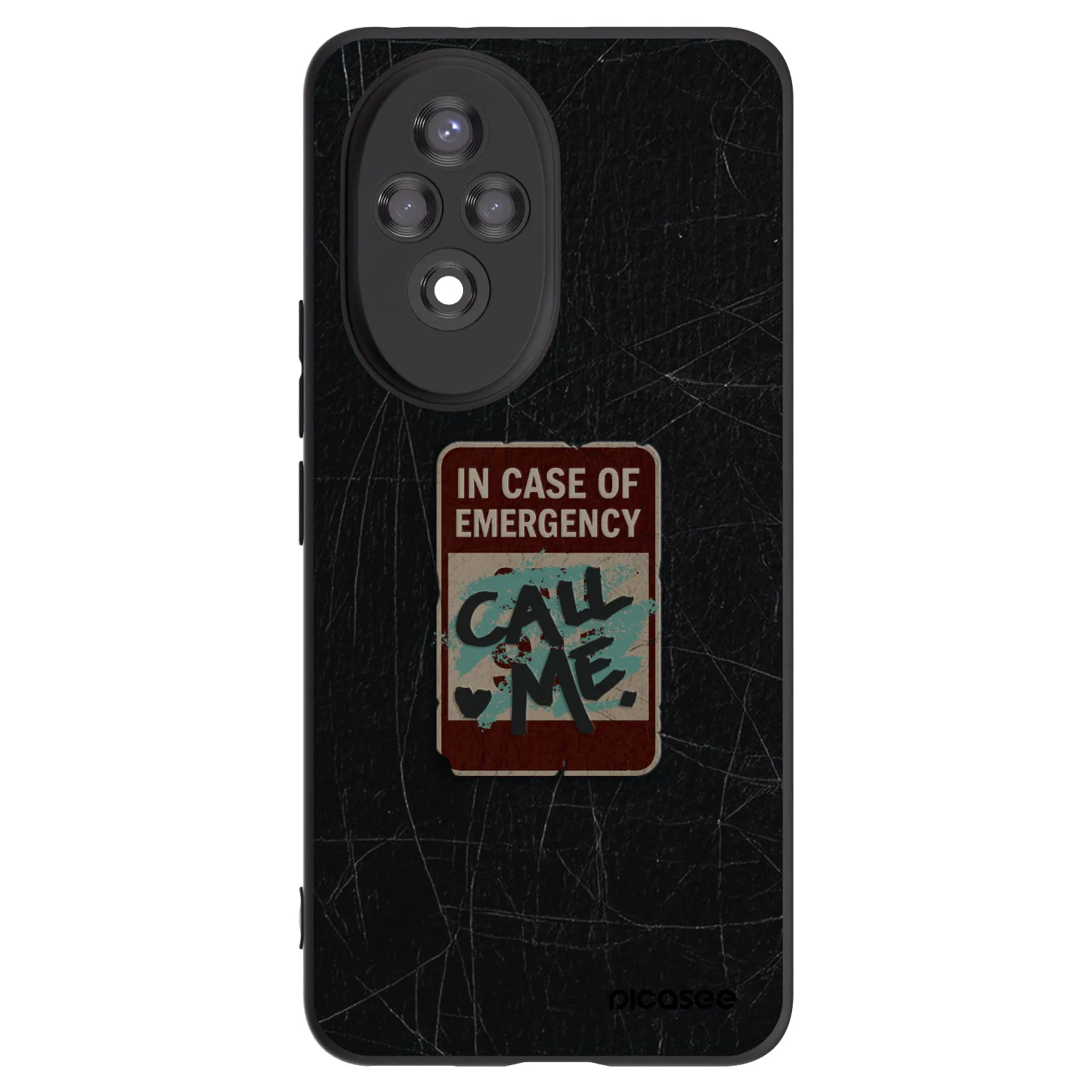 Picasee Honor 200 Pro 5G Hülle - Schwarzes Silikon - EMERGENCY