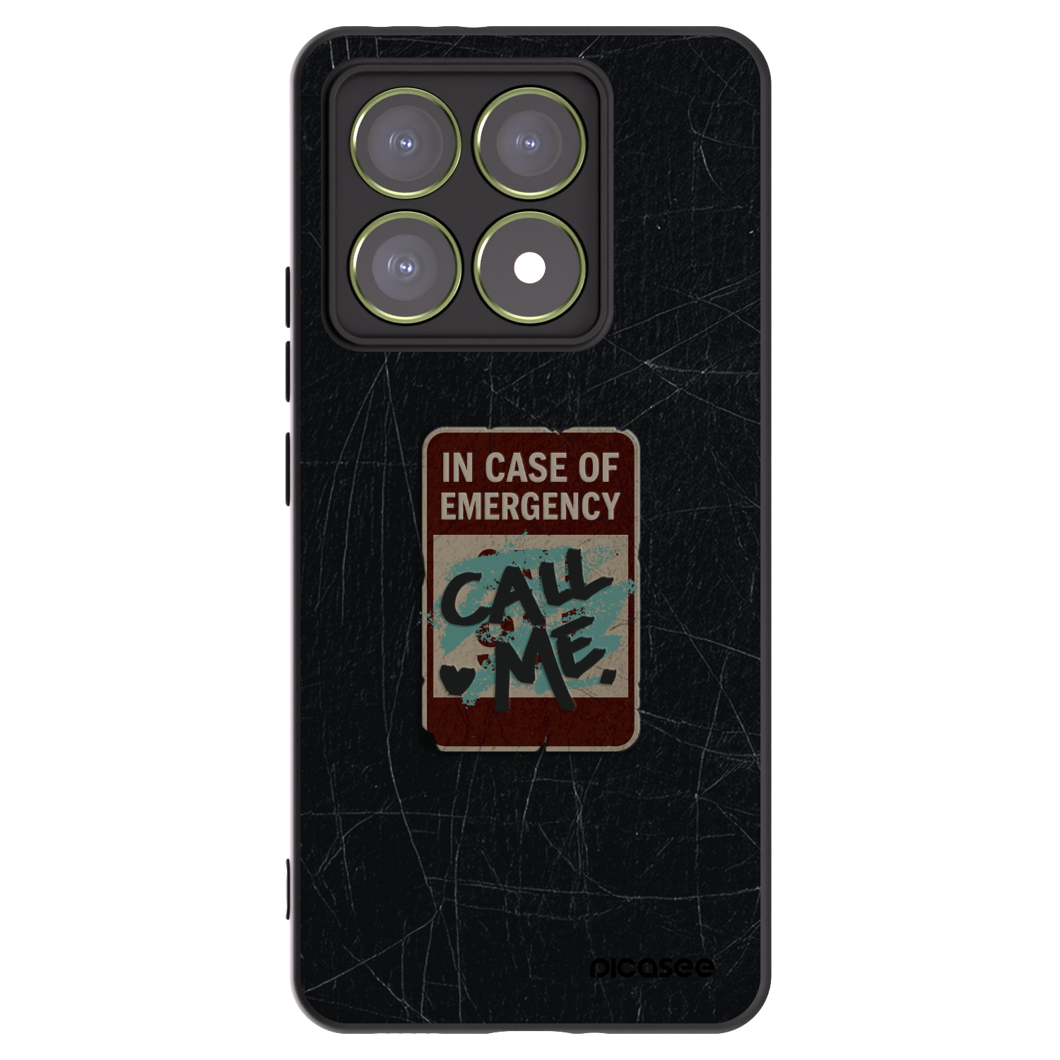Picasee Xiaomi 14T Hülle - Schwarzes Silikon - EMERGENCY