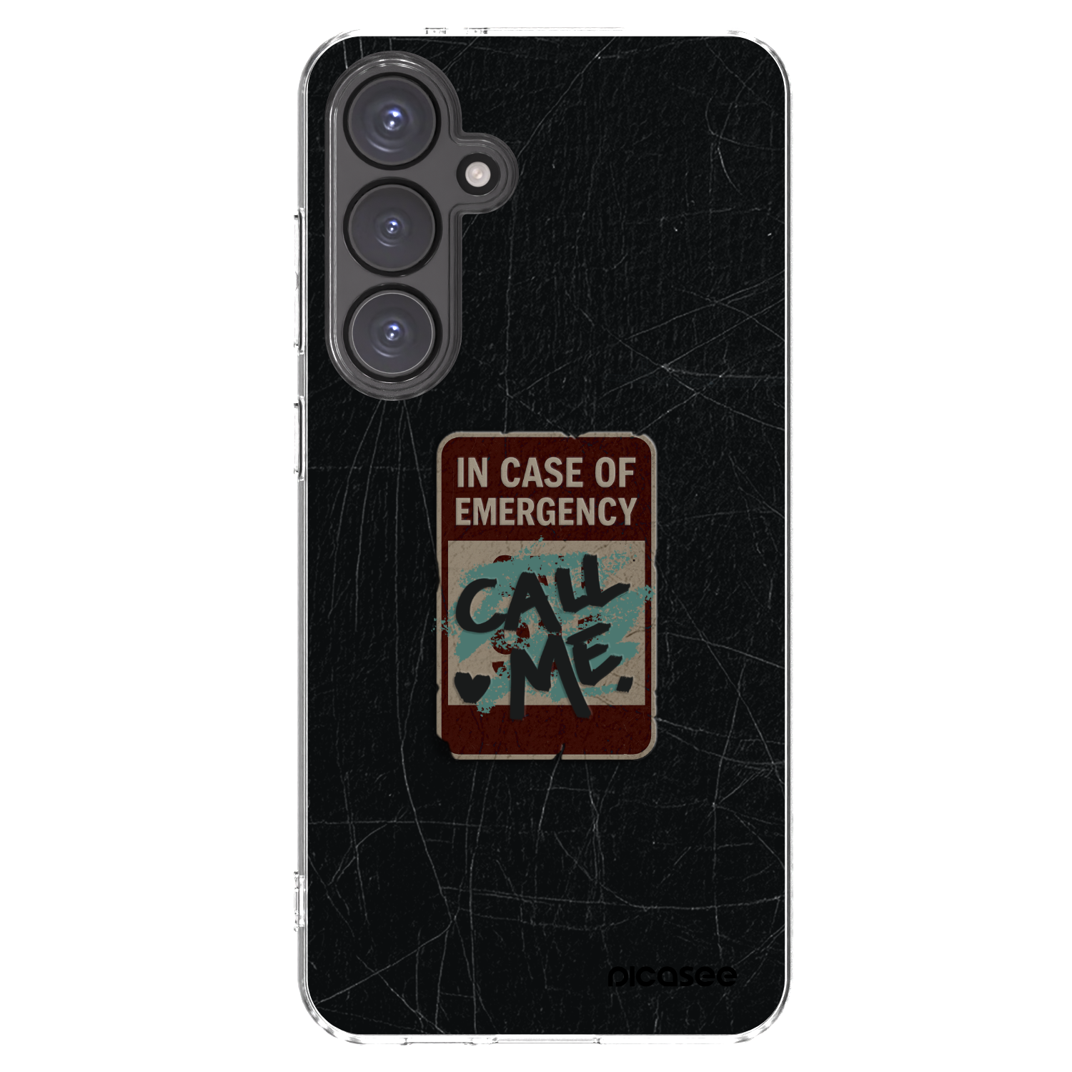Picasee Samsung Galaxy S24 FE S721B Hülle - Transparentes Silikon - EMERGENCY