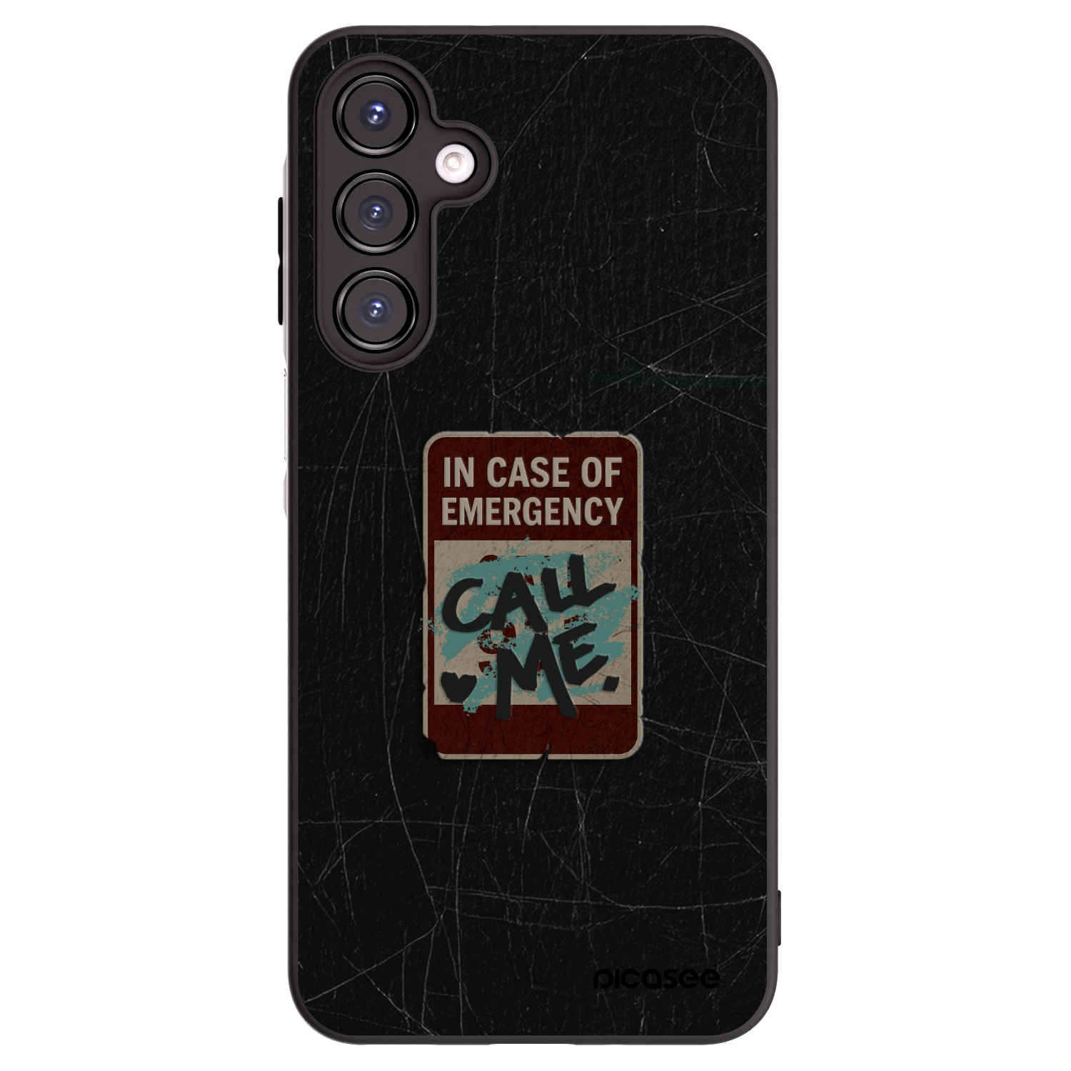 Picasee Samsung Galaxy A16 5G Hülle - Schwarzes Silikon - EMERGENCY