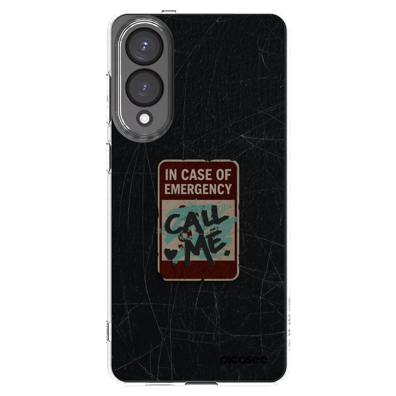 Picasee Samsung Galaxy S25 Edge 5G Hülle - Transparentes Silikon - EMERGENCY