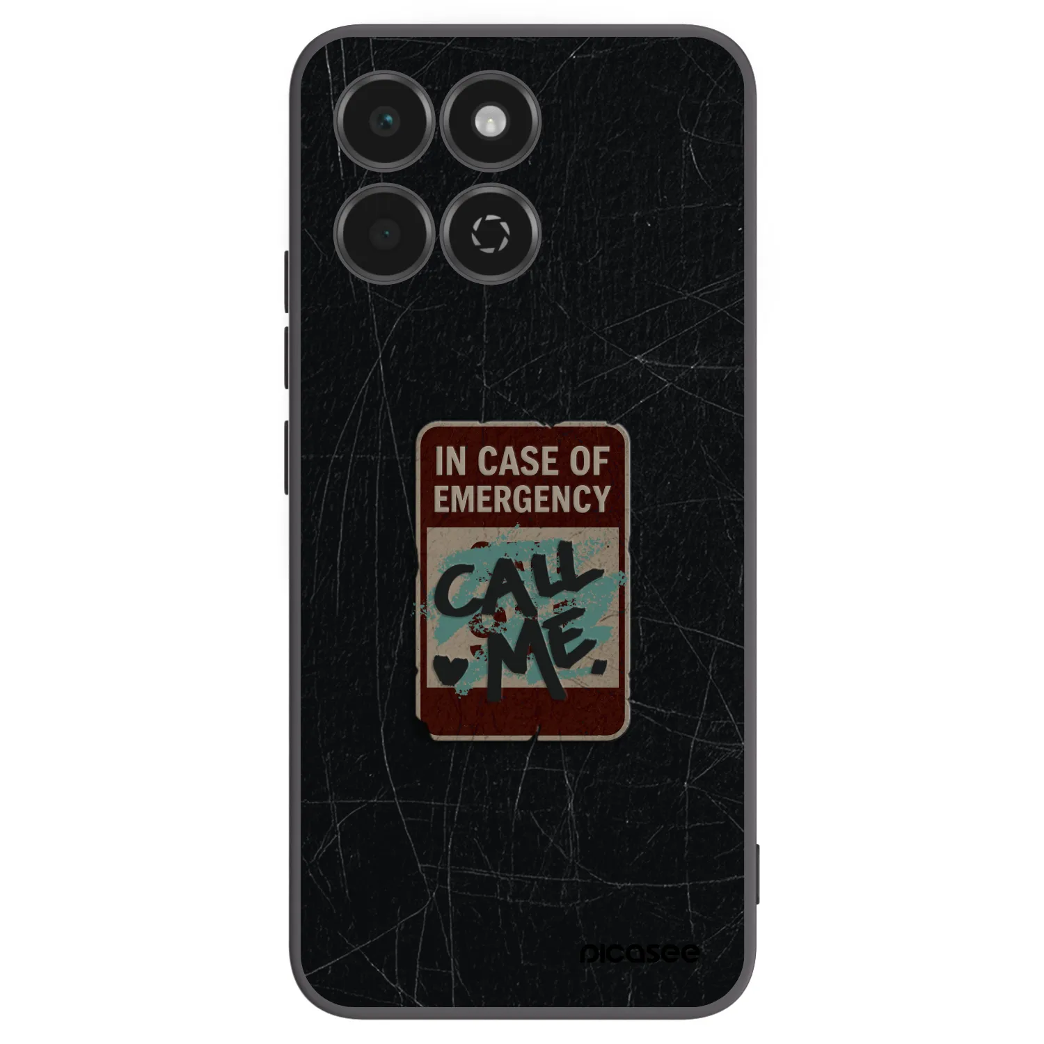 Picasee Honor 200 Smart 5G Hülle - Schwarzes Silikon - EMERGENCY