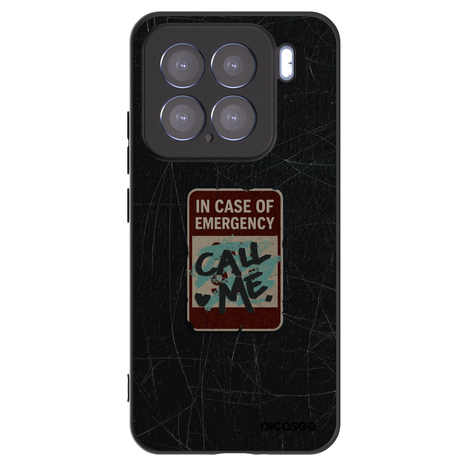 Picasee Xiaomi 15 Hülle - Schwarzes Silikon - EMERGENCY