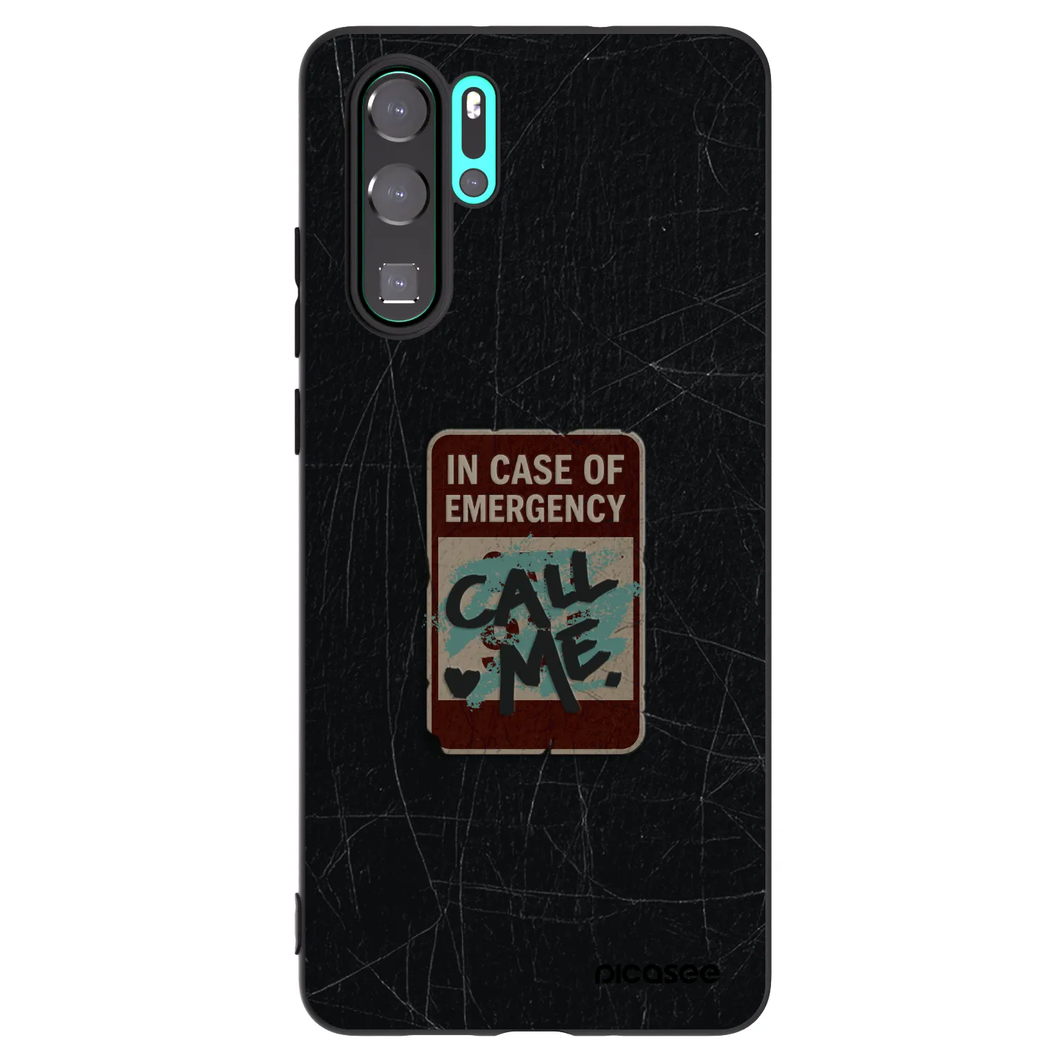 Picasee Huawei P30 Pro Hülle - Schwarzes Silikon - EMERGENCY