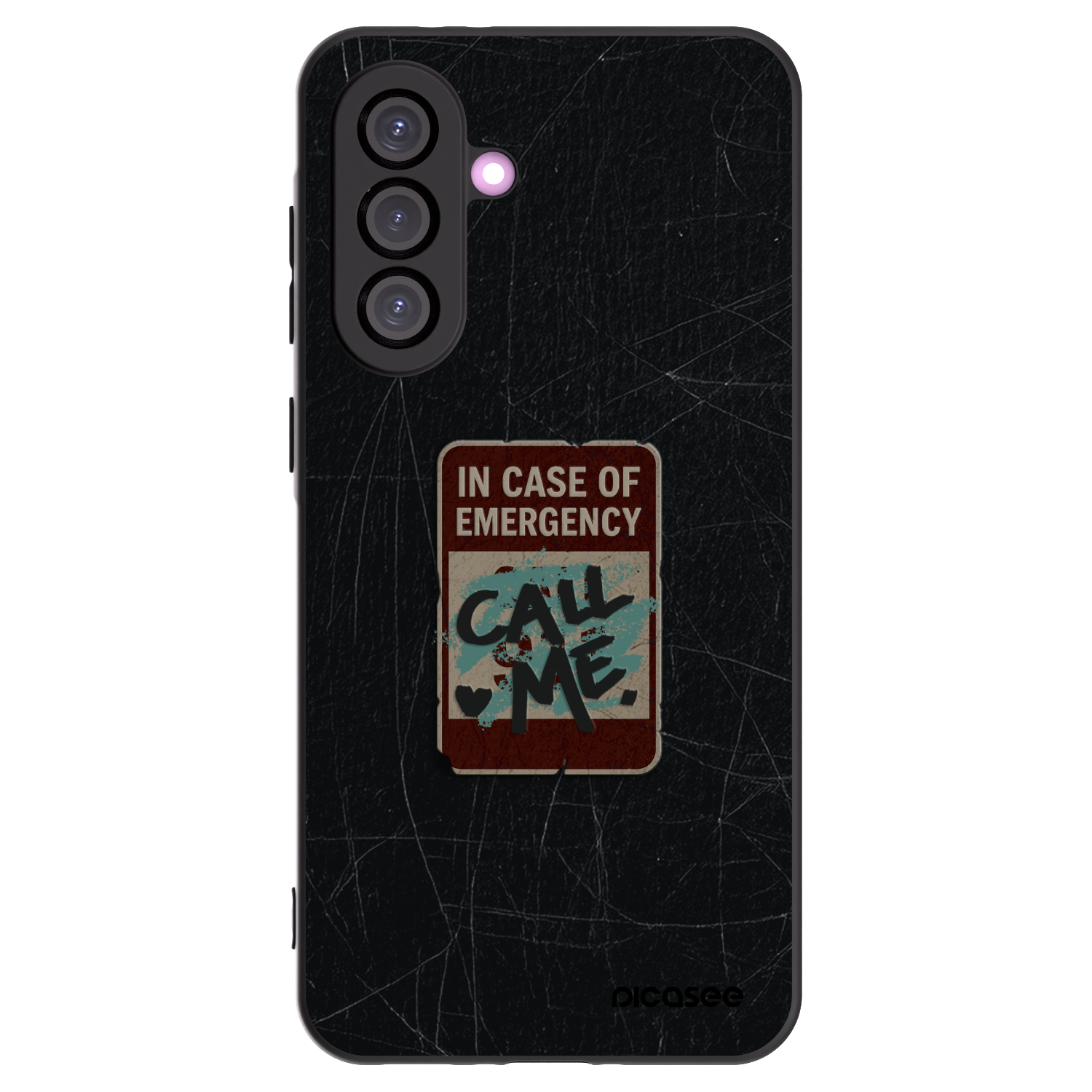 Picasee Samsung Galaxy A36 5G Hülle - Schwarzes Silikon - EMERGENCY