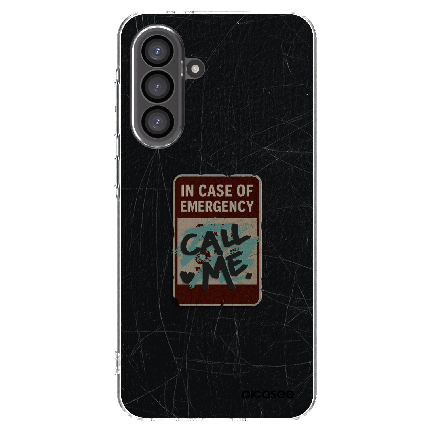Picasee Samsung Galaxy A36 5G Hülle - Transparentes Silikon - EMERGENCY