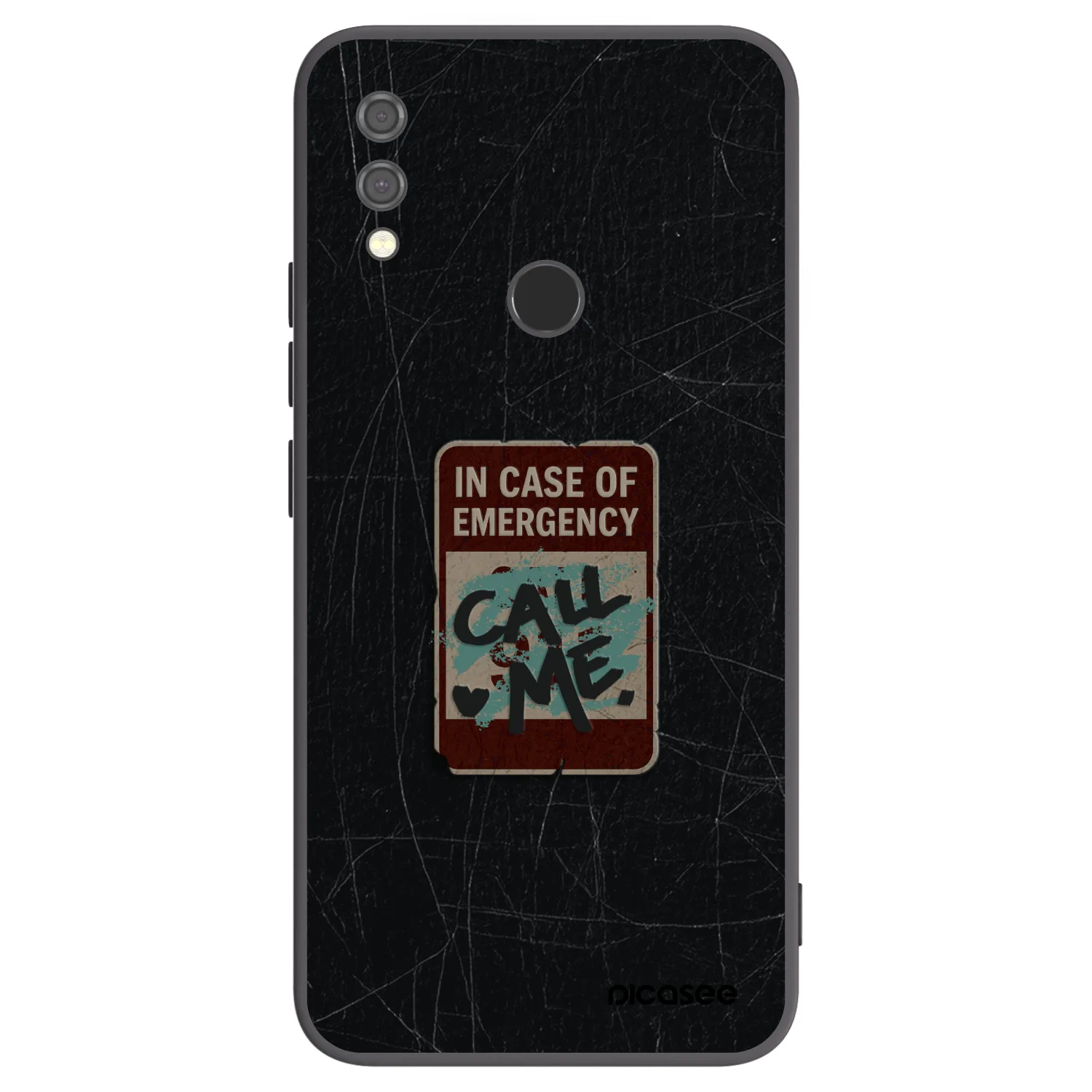 Picasee Xiaomi Redmi Note 7 Hülle - Schwarzes Silikon - EMERGENCY