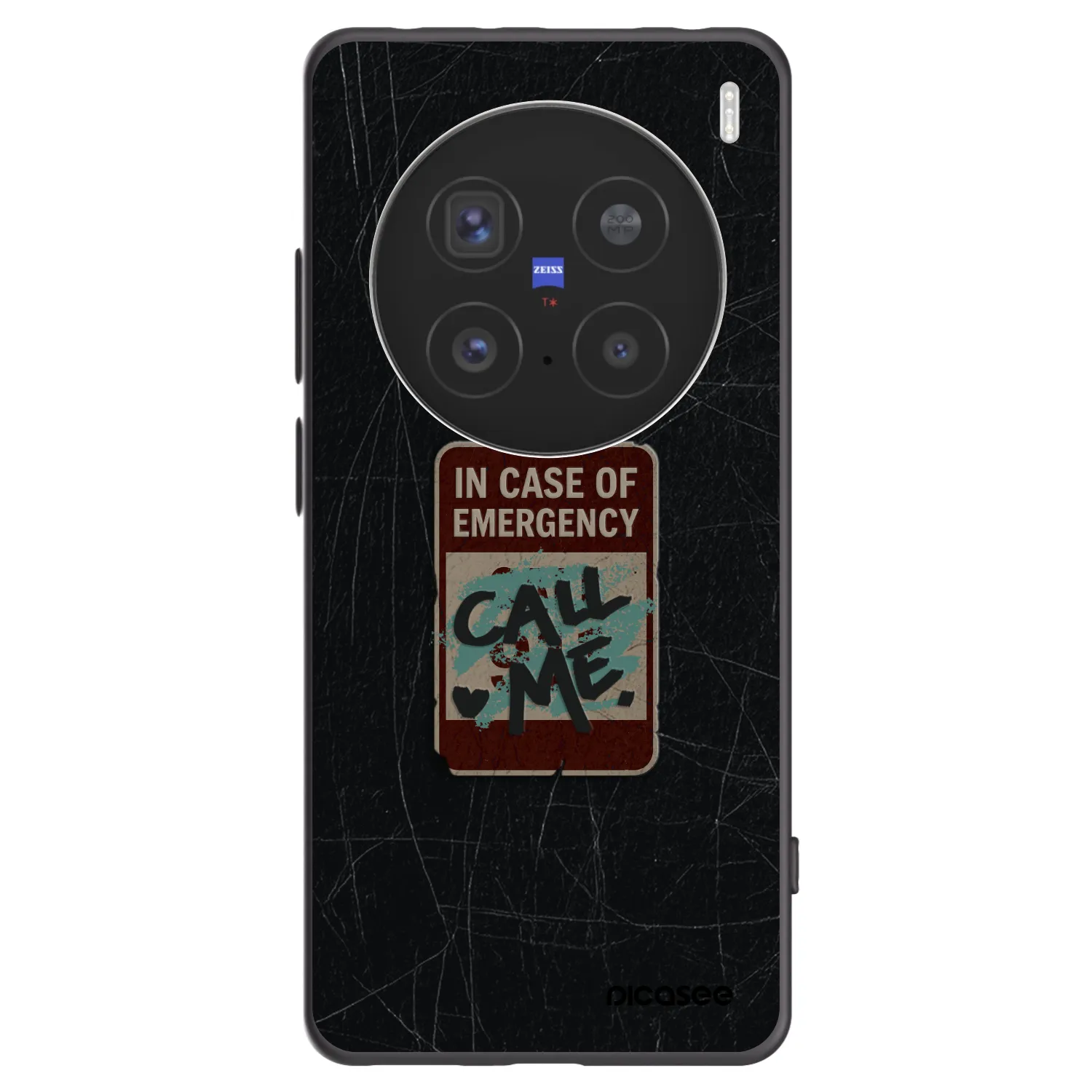 Picasee Vivo X200 Pro Hülle - Schwarzes Silikon - EMERGENCY