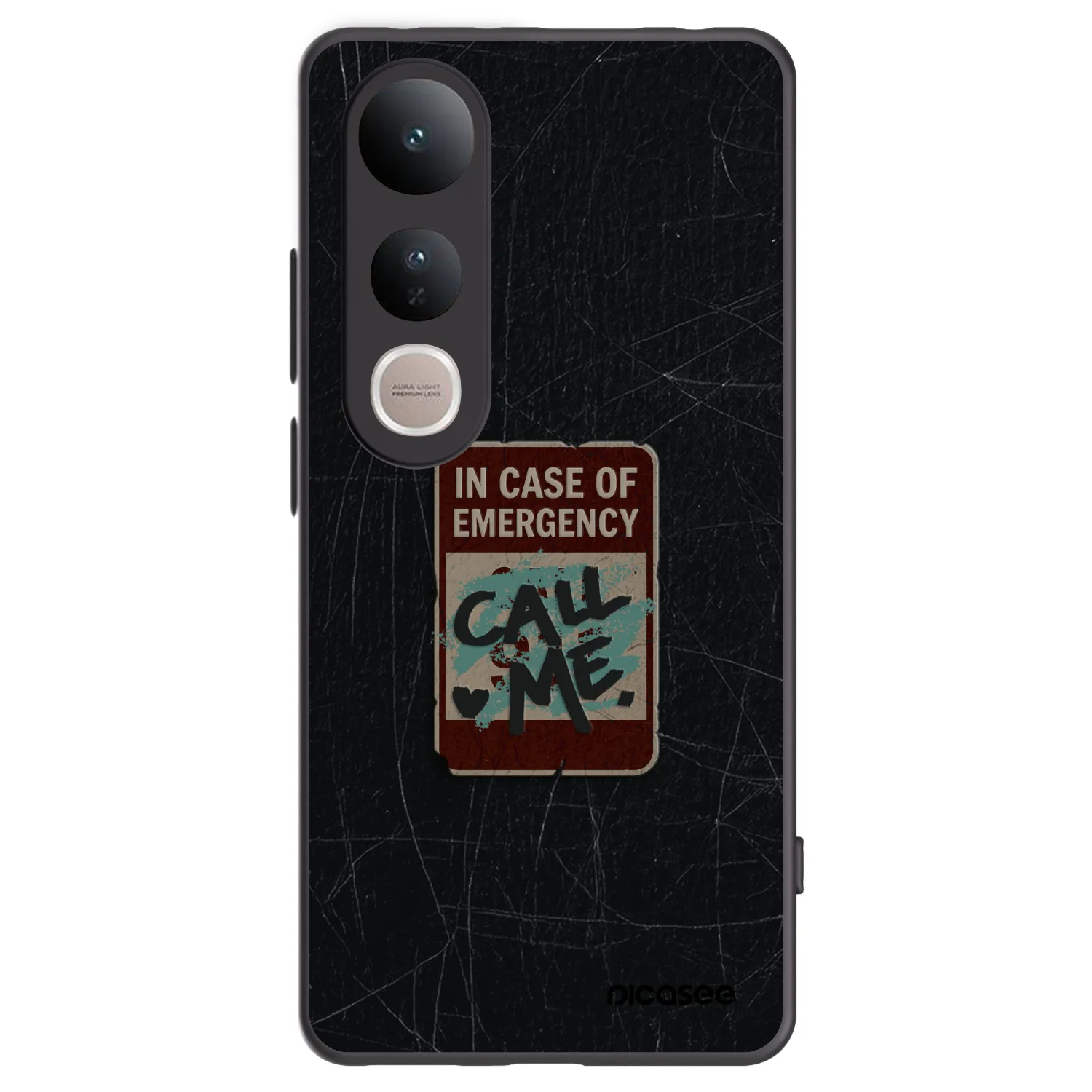 Picasee Vivo V50 Lite 5G Hülle - Schwarzes Silikon - EMERGENCY