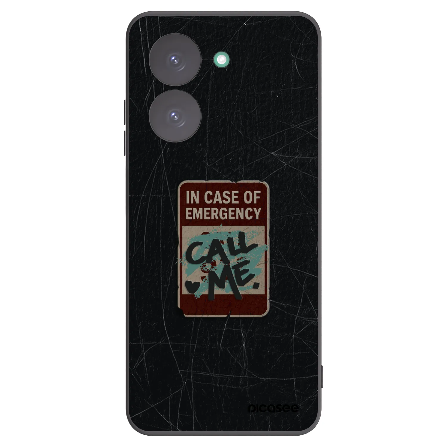 Picasee Xiaomi Redmi A5 Hülle - Schwarzes Silikon - EMERGENCY