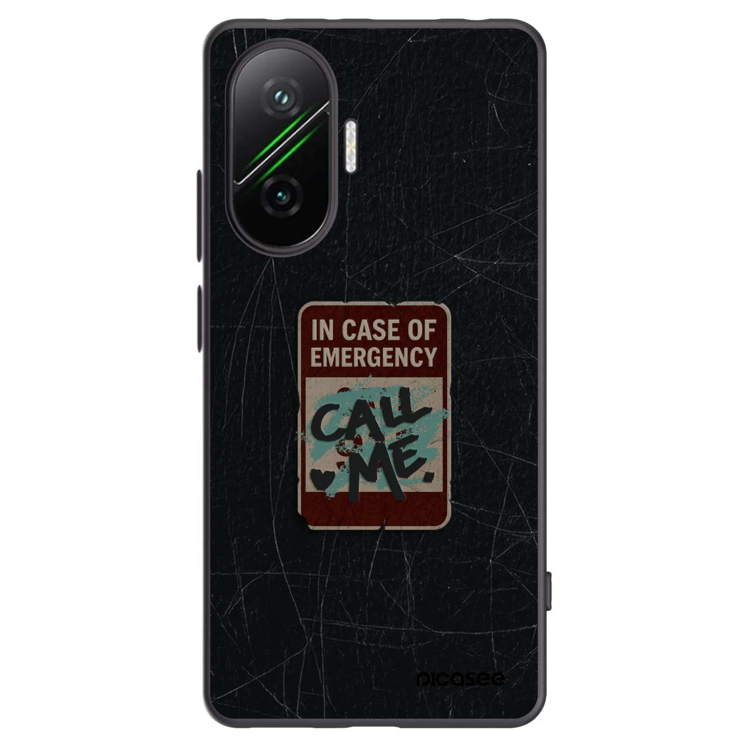 Picasee Xiaomi Poco F7 Pro 5G Hülle - Schwarzes Silikon - EMERGENCY