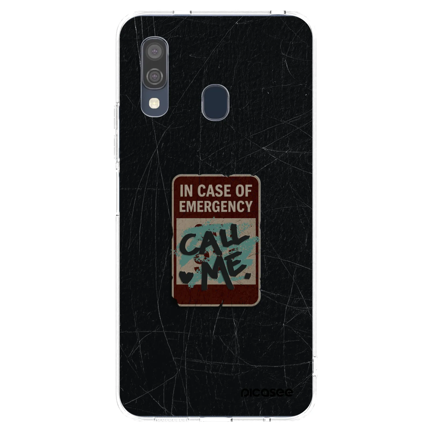 Picasee Samsung Galaxy A40 A405F Hülle - Transparentes Silikon - EMERGENCY