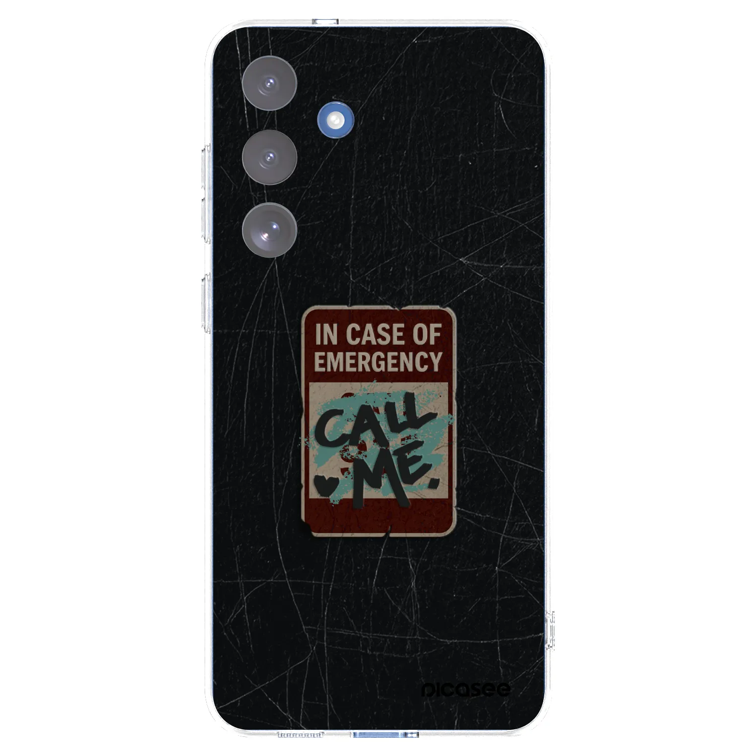 Picasee Samsung Galaxy S25 FE 5G Hülle - Transparentes Silikon - EMERGENCY