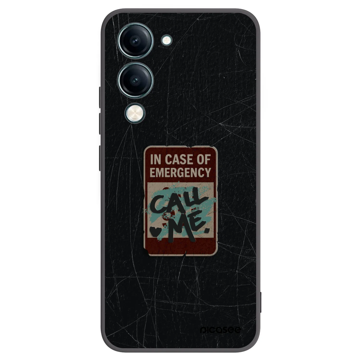 Picasee Vivo Y29s 5G Hülle - Schwarzes Silikon - EMERGENCY