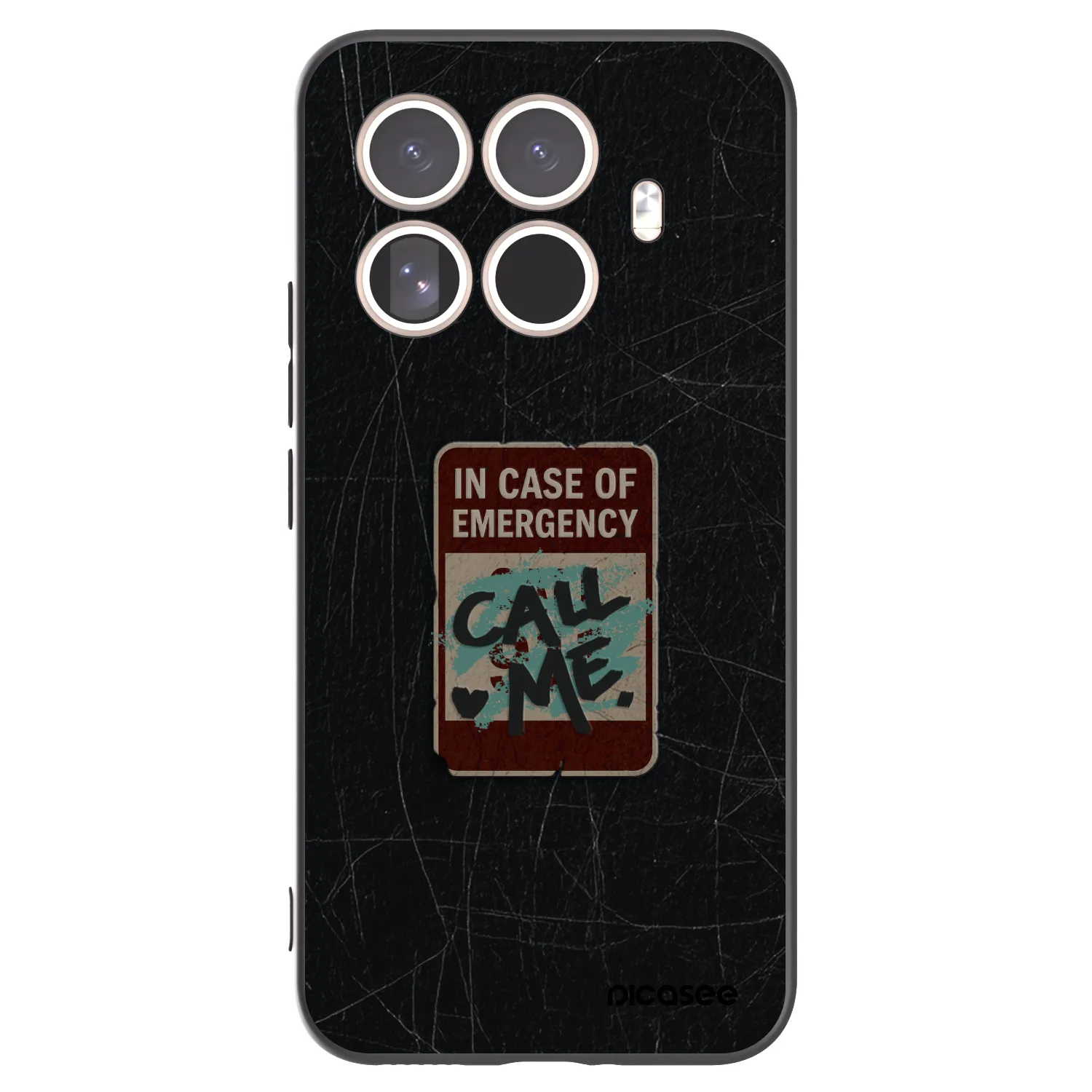 Picasee Xiaomi 15T Pro Hülle - Schwarzes Silikon - EMERGENCY