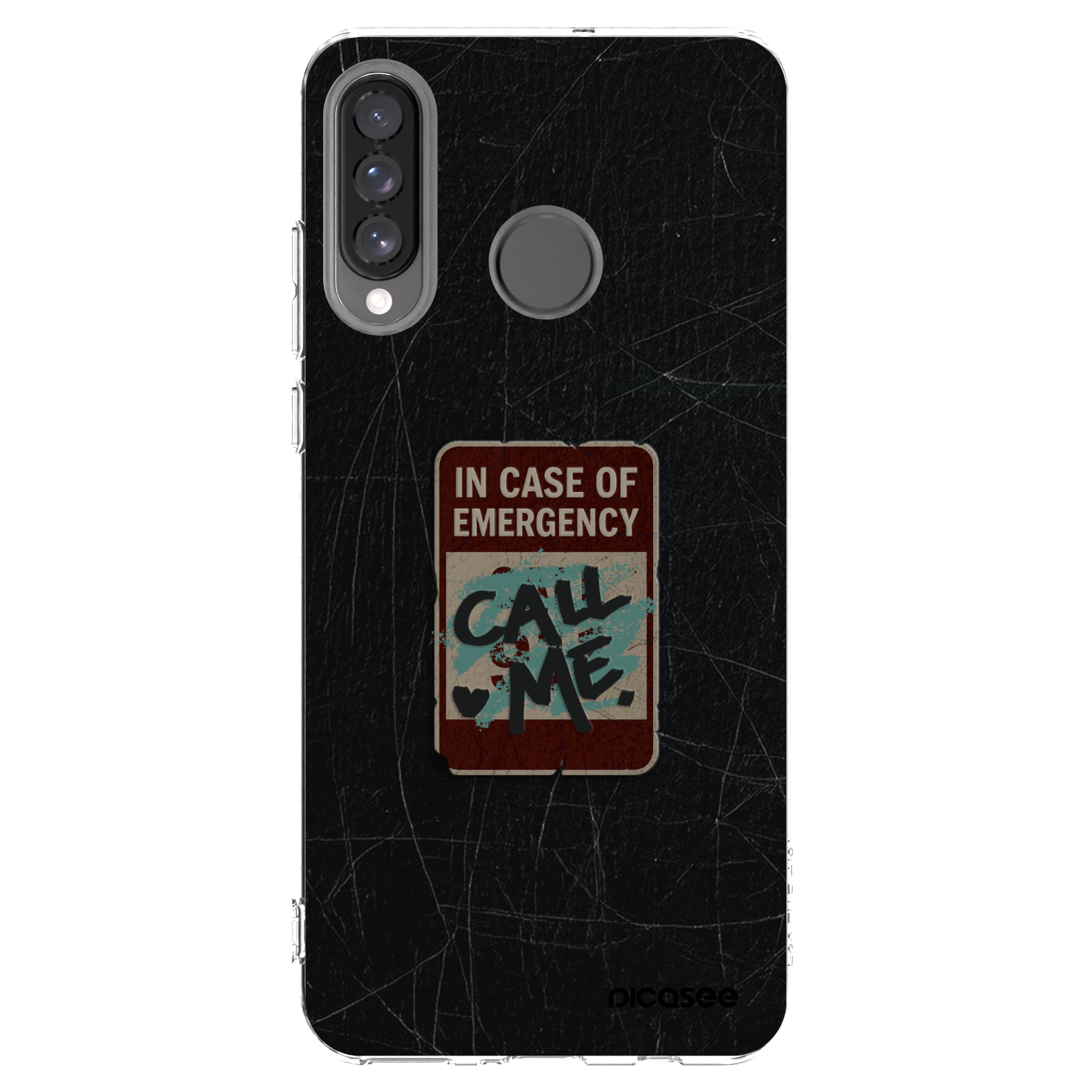 Picasee Huawei P30 Lite Hülle - Transparentes Silikon - EMERGENCY