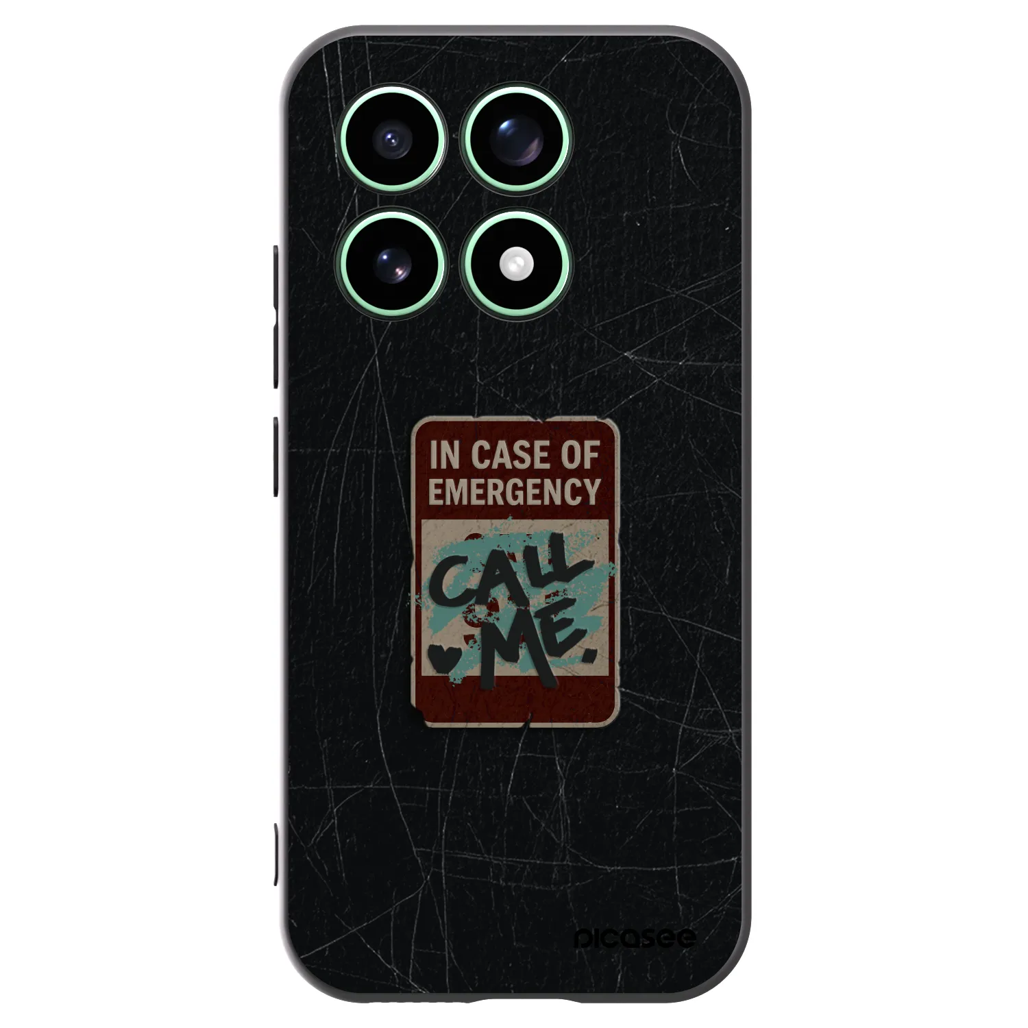 Picasee Xiaomi 17 Hülle - Schwarzes Silikon - EMERGENCY