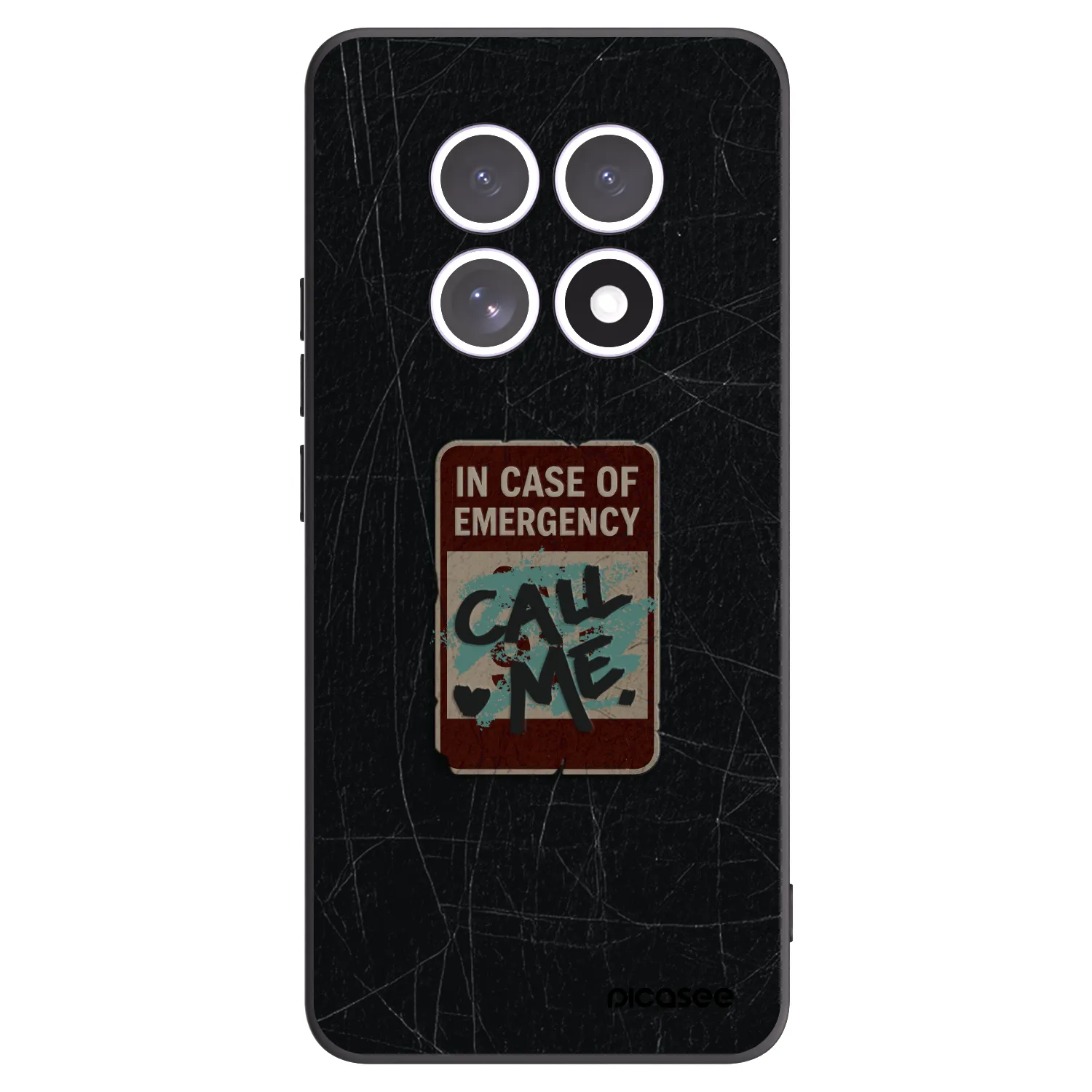 Picasee Xiaomi Redmi Note 15 5G Hülle - Schwarzes Silikon - EMERGENCY