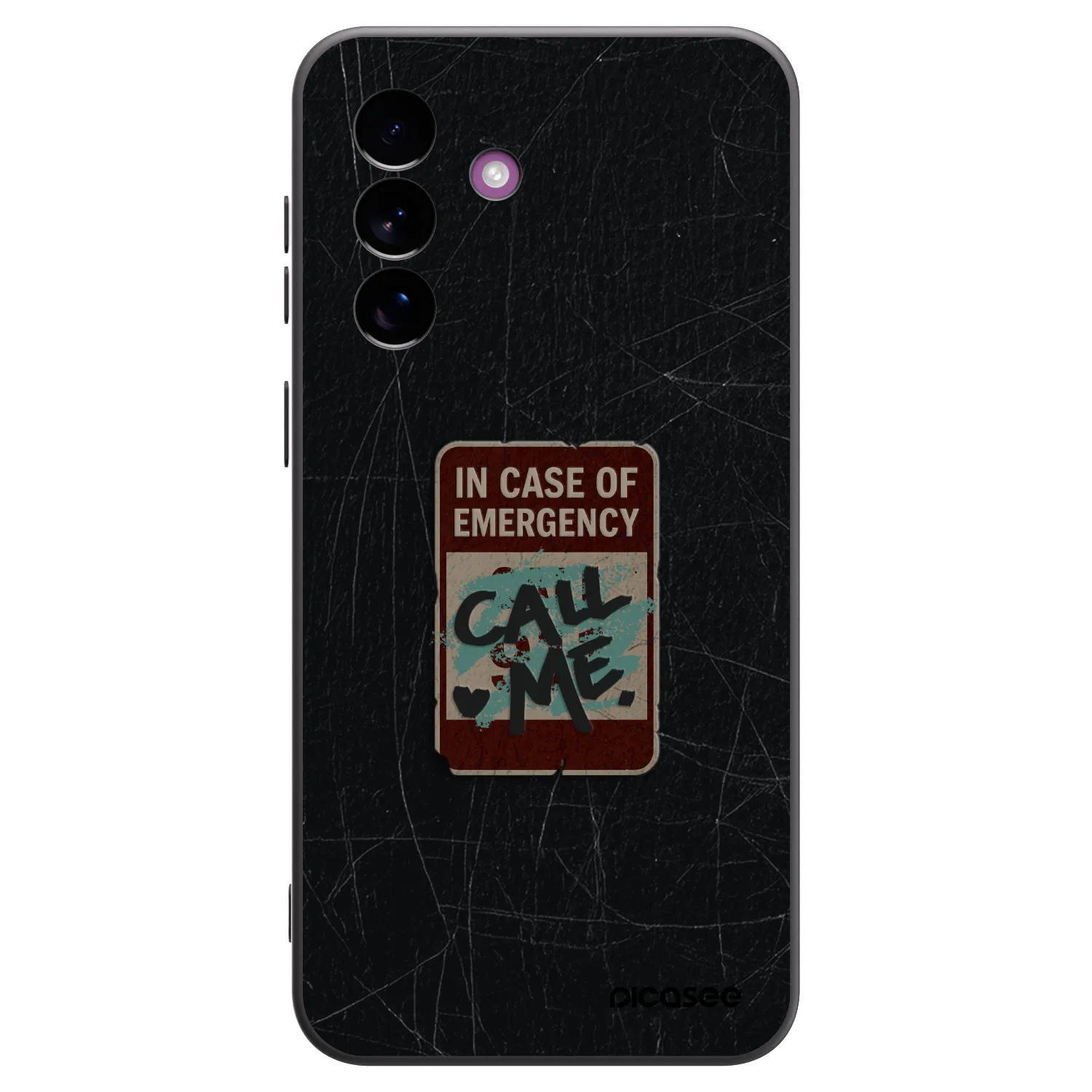 Picasee Samsung Galaxy A37 Hülle - Schwarzes Silikon - EMERGENCY