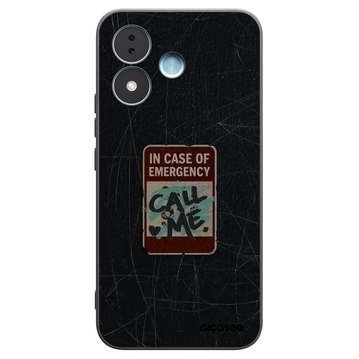 Picasee Xiaomi Redmi Note 17 5G Hülle - Schwarzes Silikon - EMERGENCY