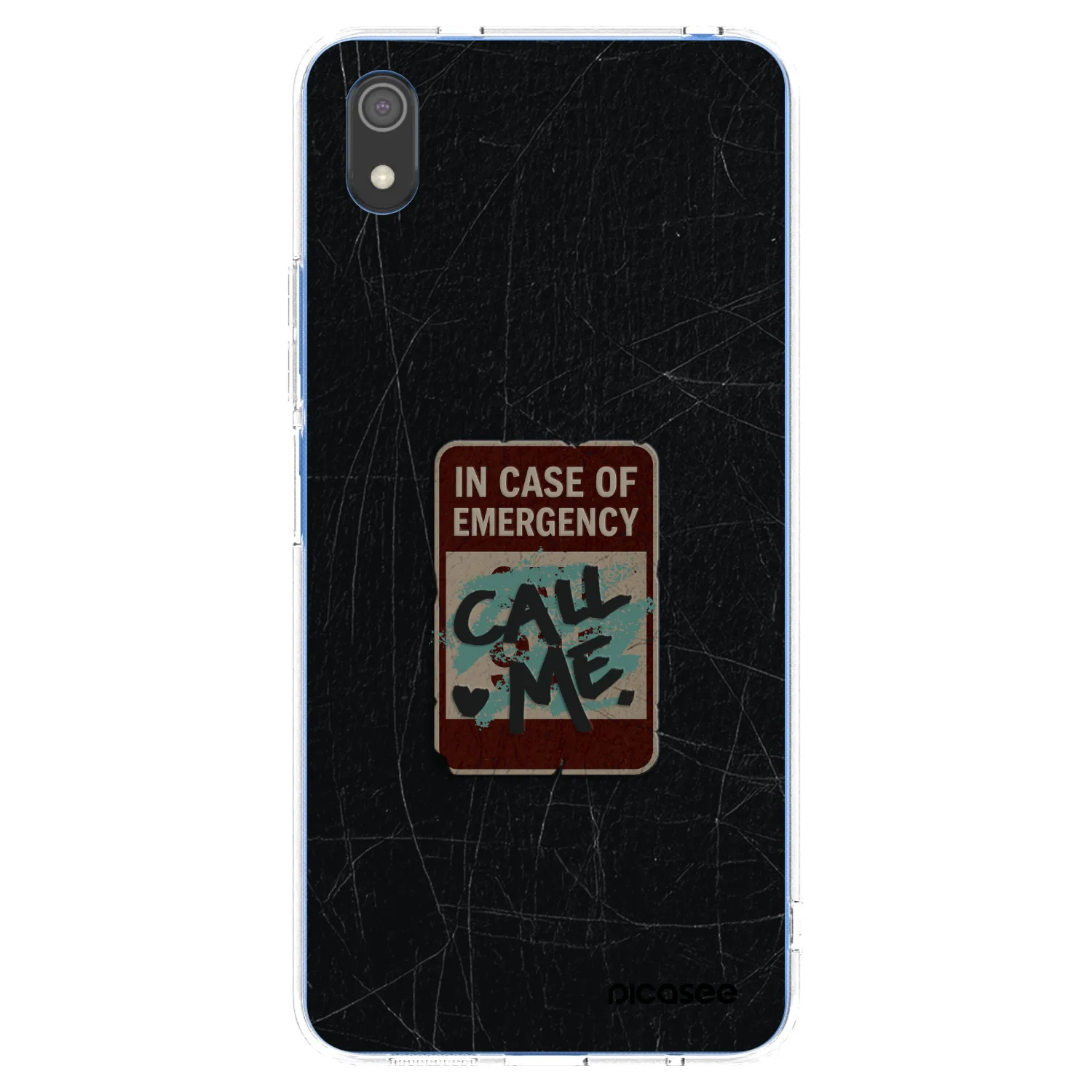 Picasee Xiaomi Redmi 7A Hülle - Transparentes Silikon - EMERGENCY