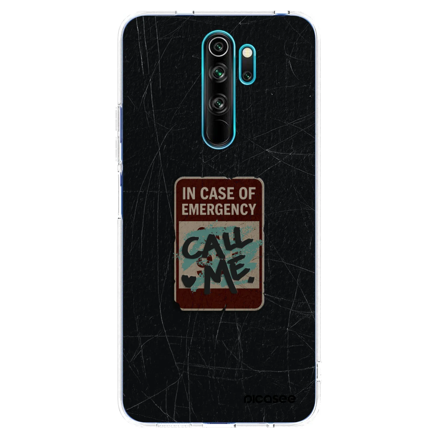 Picasee Xiaomi Redmi Note 8 Pro Hülle - Transparentes Silikon - EMERGENCY