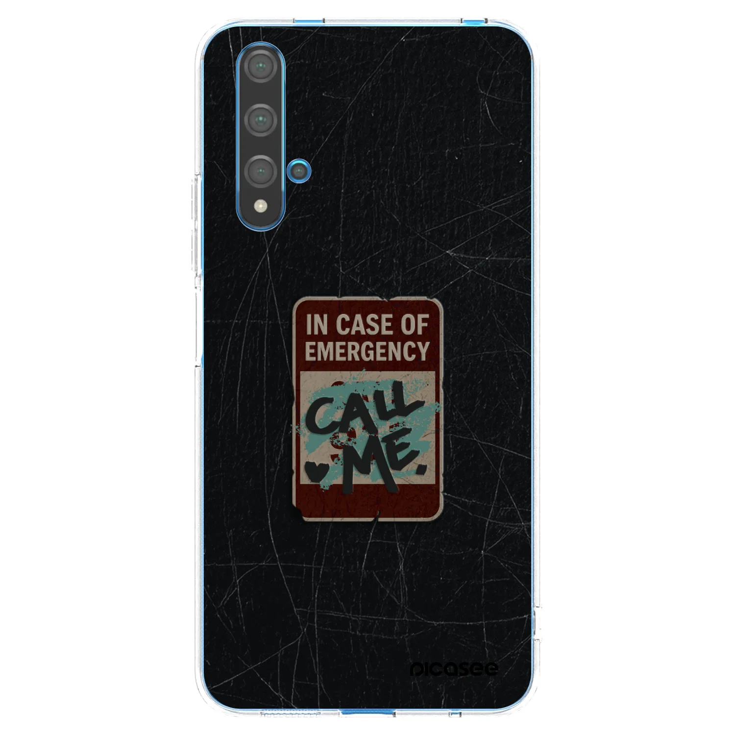 Picasee Huawei Nova 5T Hülle - Transparentes Silikon - EMERGENCY