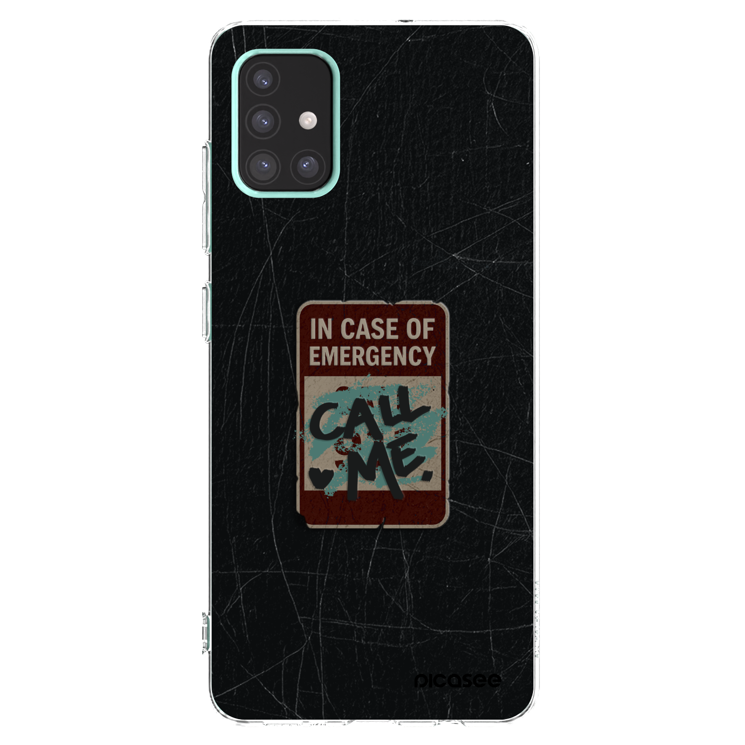 Picasee Samsung Galaxy A51 A515F Hülle - Transparentes Silikon - EMERGENCY