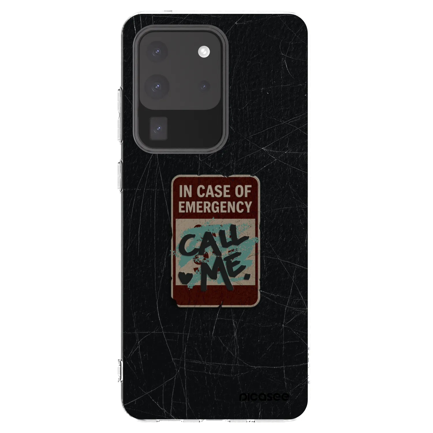 Picasee Samsung Galaxy S20 Ultra 5G G988F Hülle - Transparentes Silikon - EMERGENCY