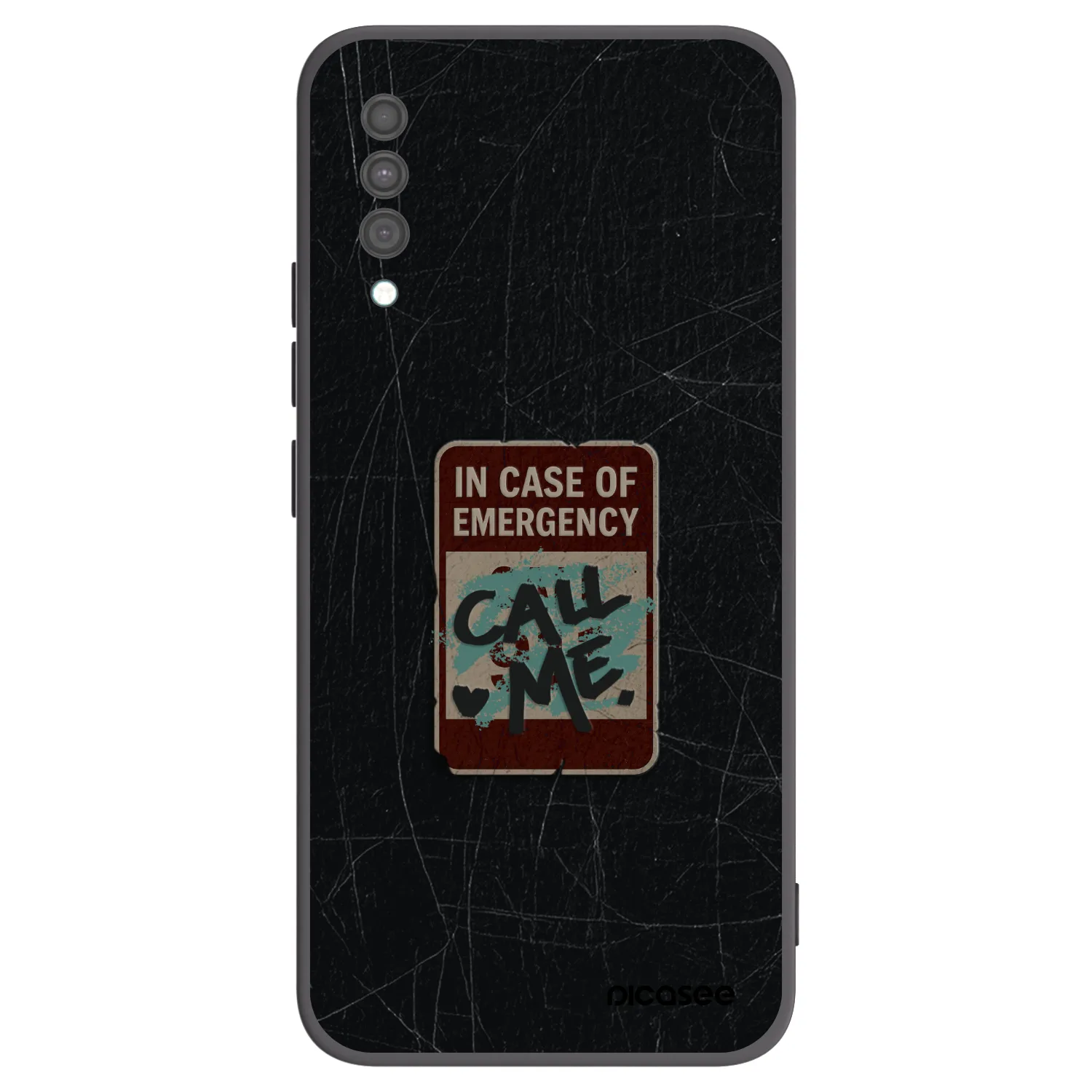 Picasee Samsung Galaxy A30s A307F Hülle - Schwarzes Silikon - EMERGENCY